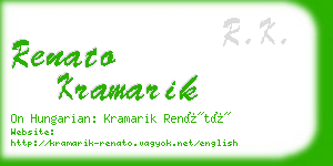 renato kramarik business card